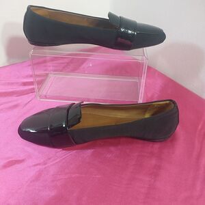 Reed Krakoff Black Patent Leather Flats Size 37 US 7 . Condition is Pre-owned.